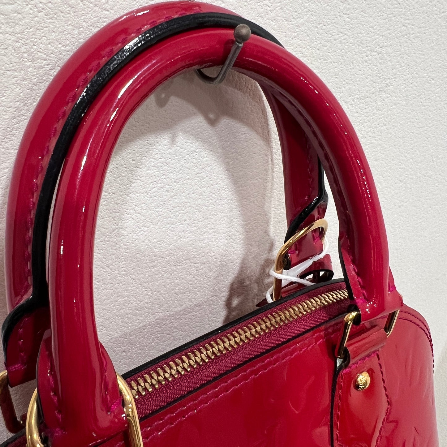 LOUIS VUITTON Red Alma BB