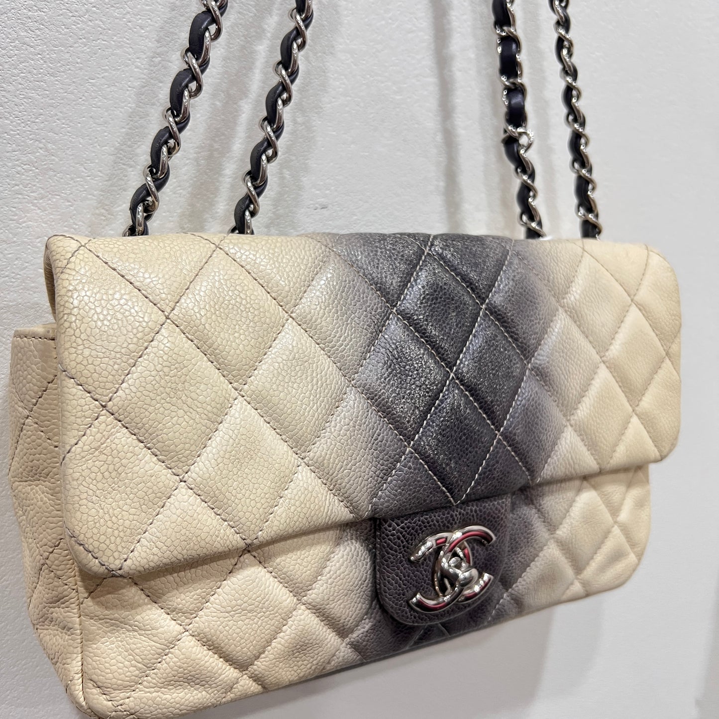 CHANEL Caviar Quilted Ombre Flap Bag