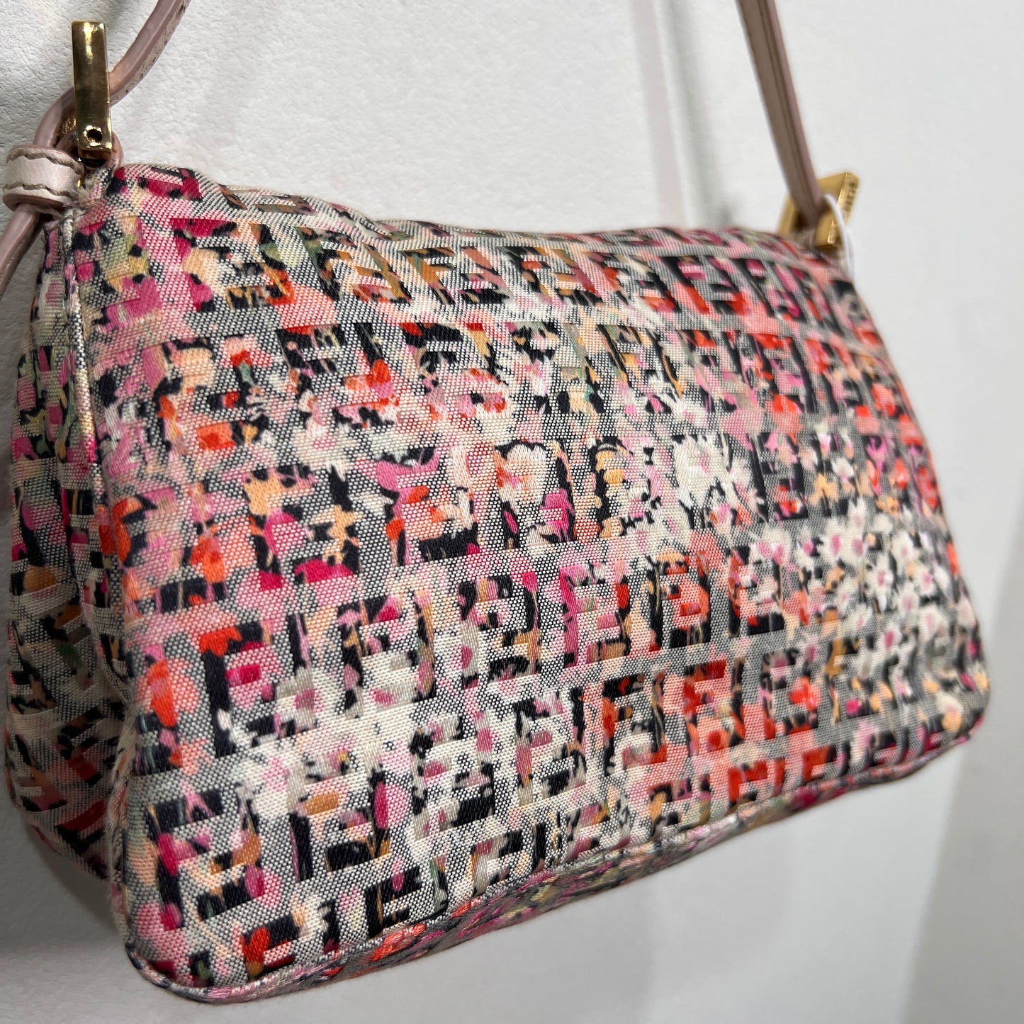 FENDI Floral Zuccino Mamma Baguette