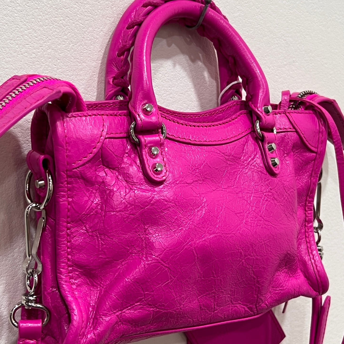 BALENCIAGA Le City Bag Mini in Hot Pink