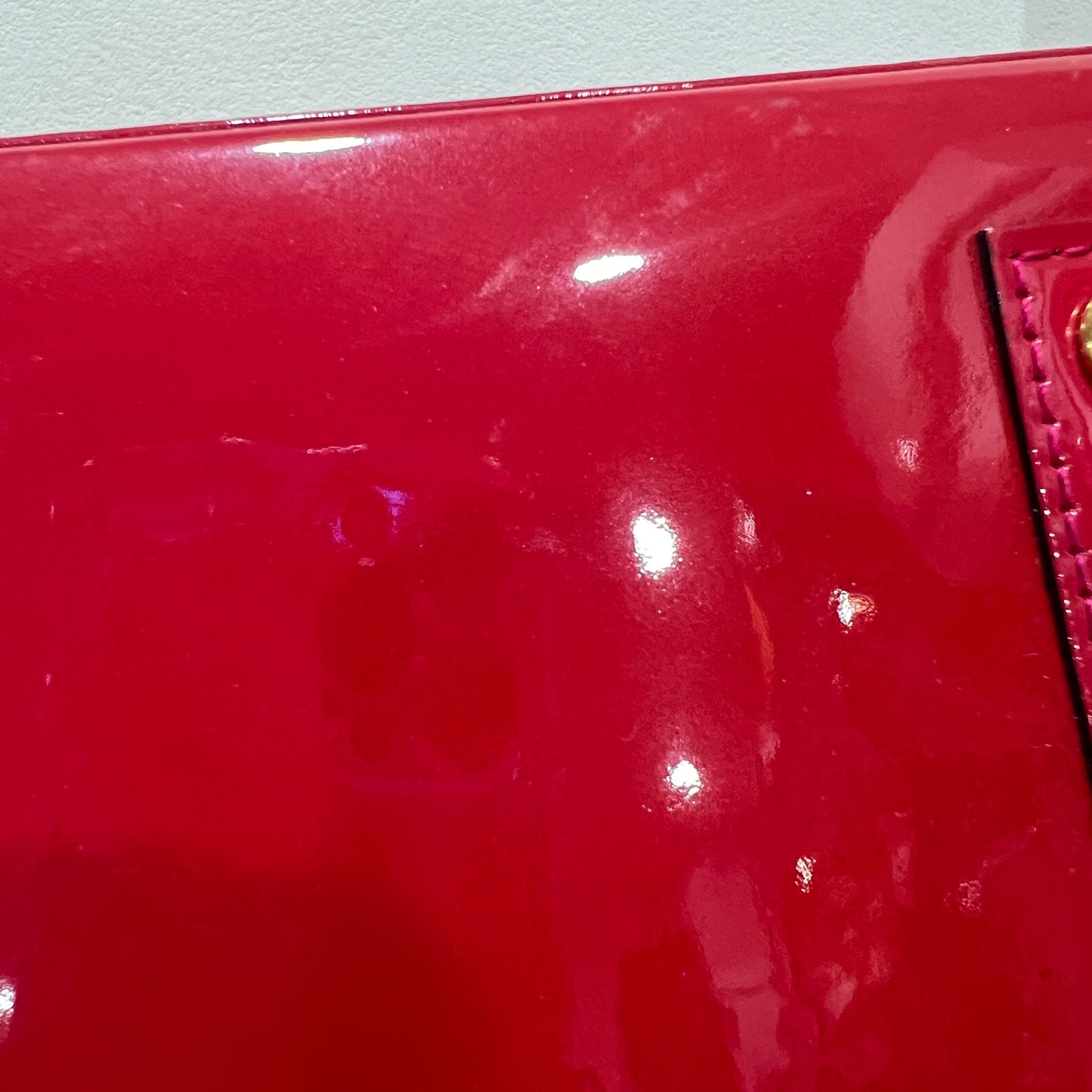 LOUIS VUITTON Red Alma BB