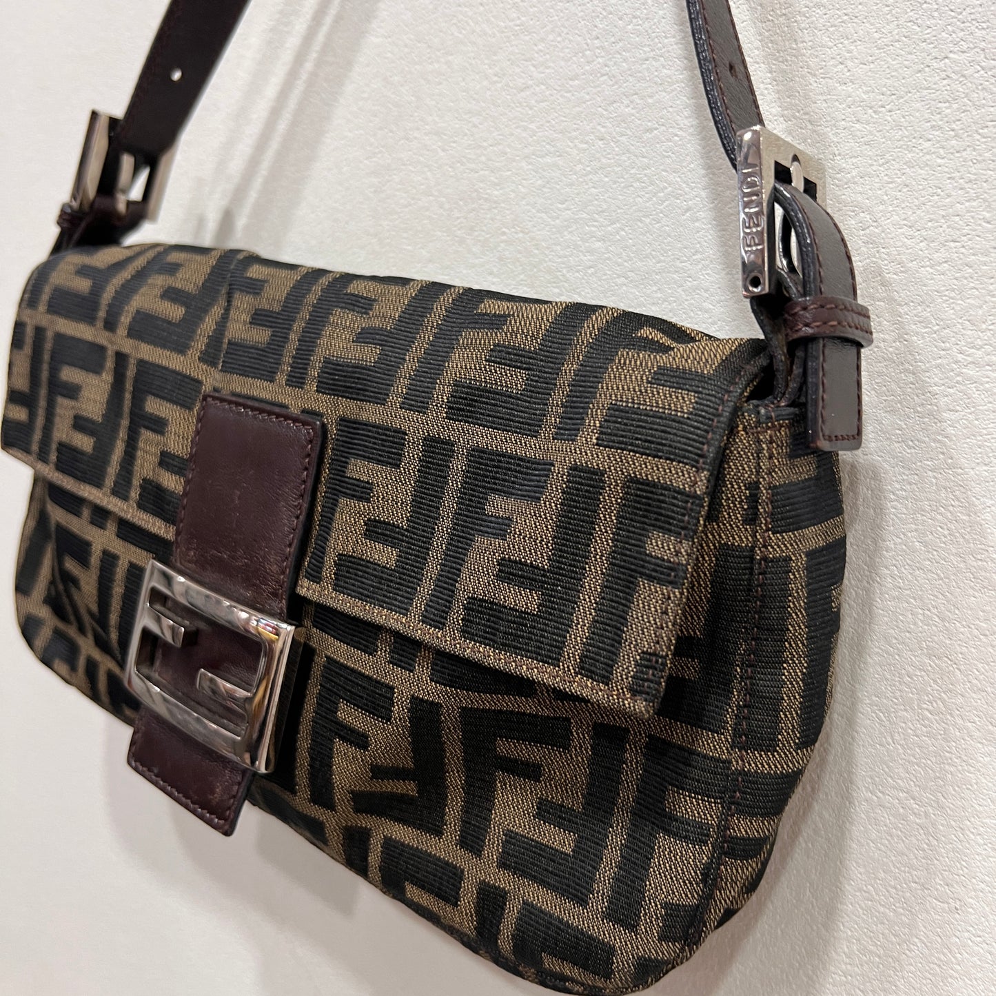 FENDI Baguette in Silver Hardware