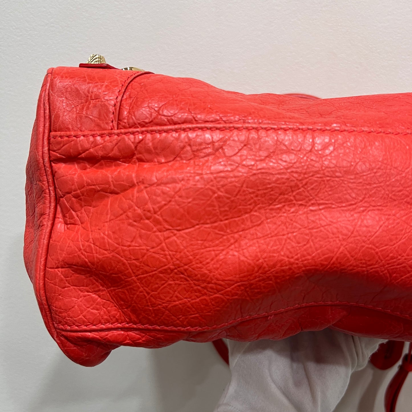 BALENCIAGA City Bag Red Orange Medium