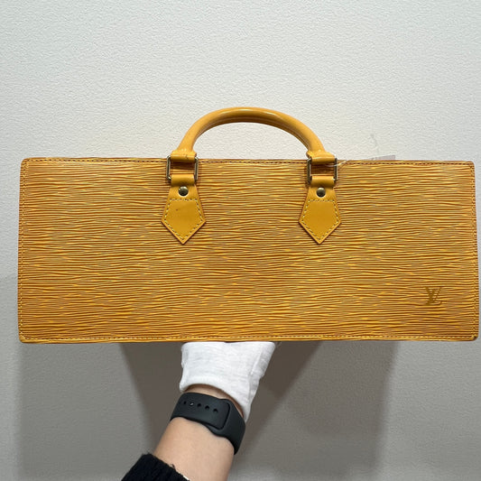 LOUIS VUITTON Triangular Sac Epi Leather Bag