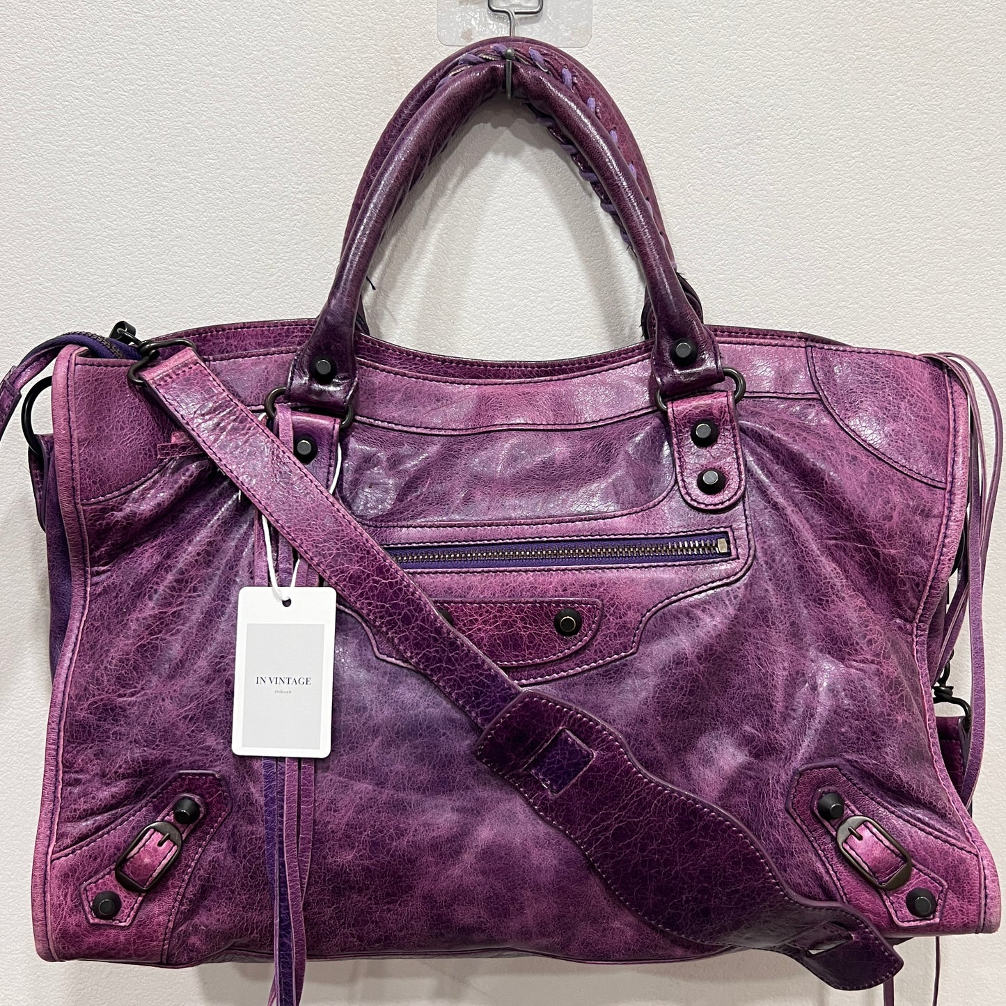 BALENCIAGA City Bag Medium Purple