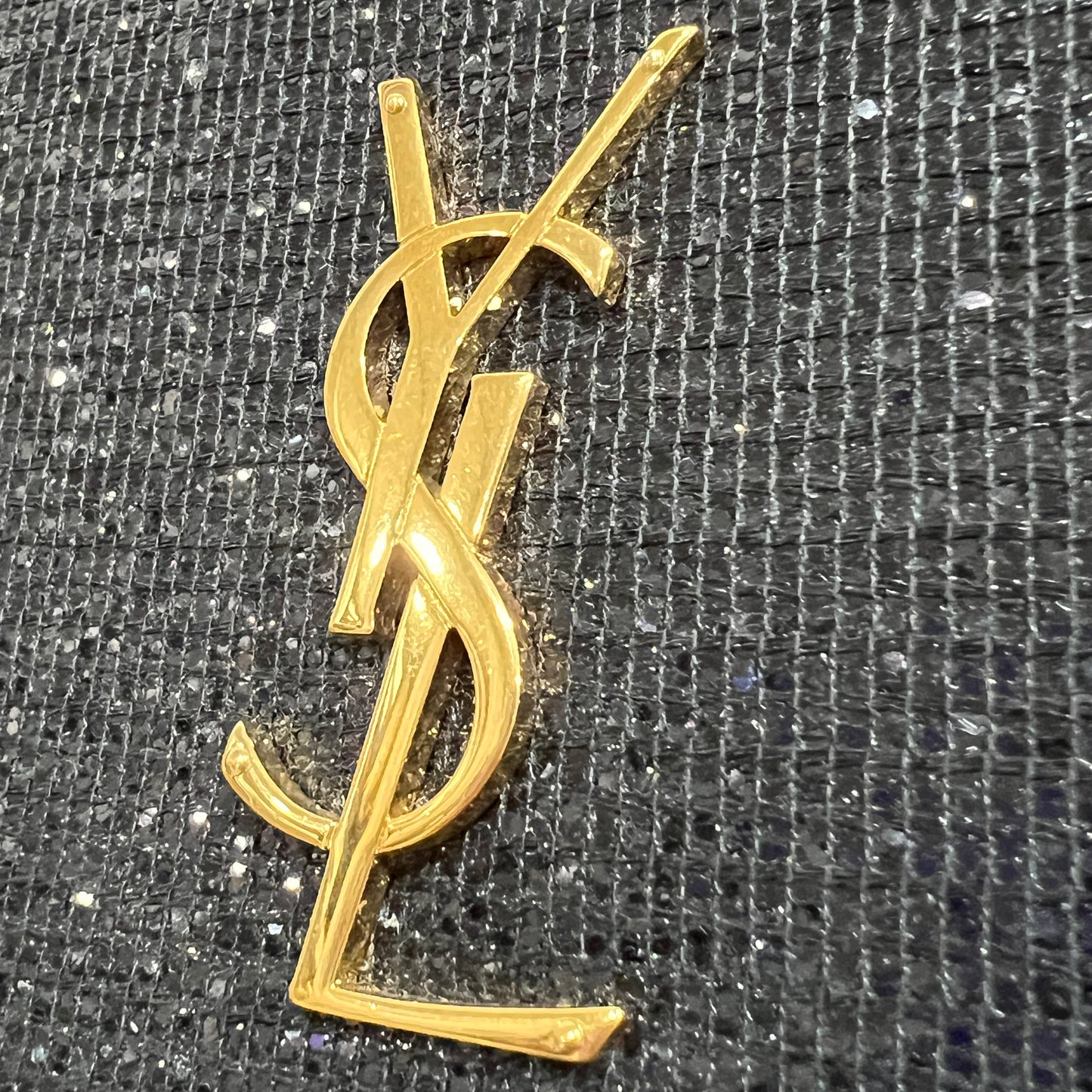 YSL Rare Kate Glitter Chain Wallet