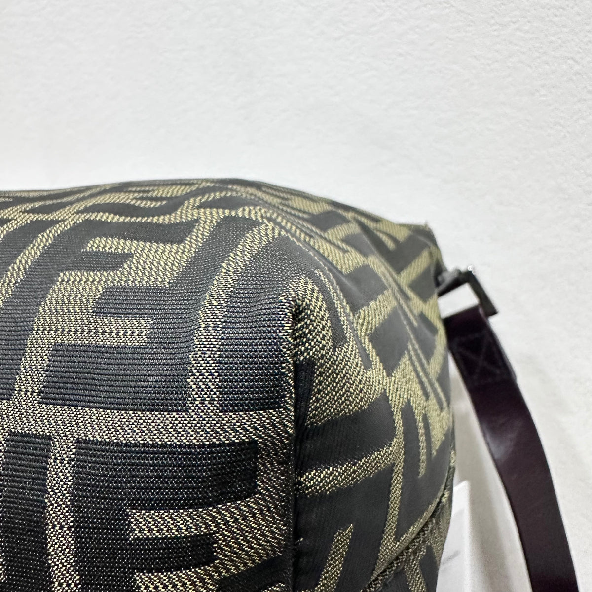 FENDI Vintage Zucca Shoulder Bag Messenger Style