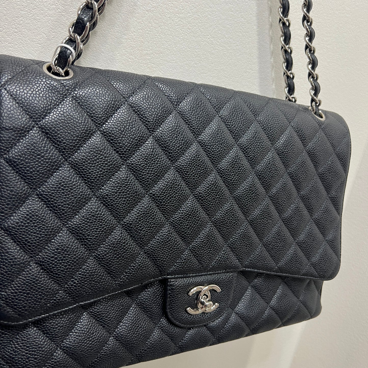 CHANEL Classic Flap Maxi Caviar Leather