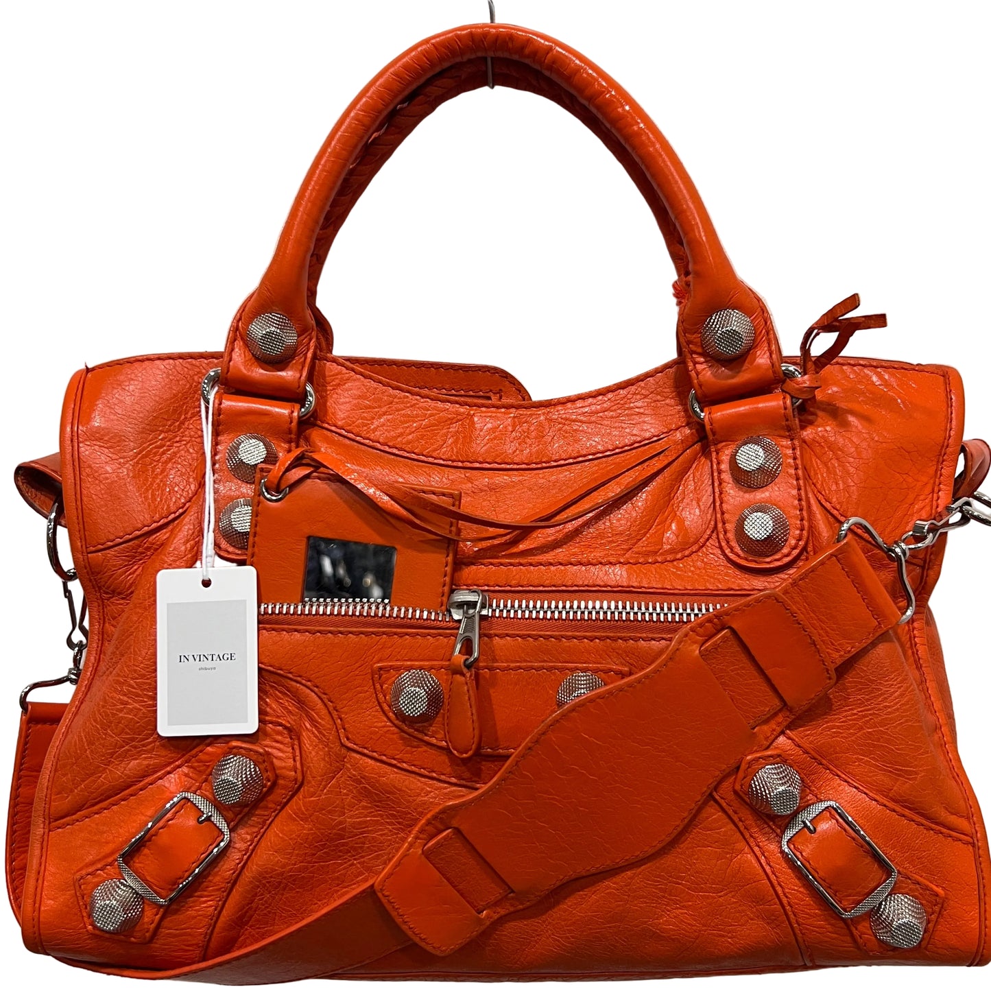 BALENCIAGA City Bag Orange Giant Hardware
