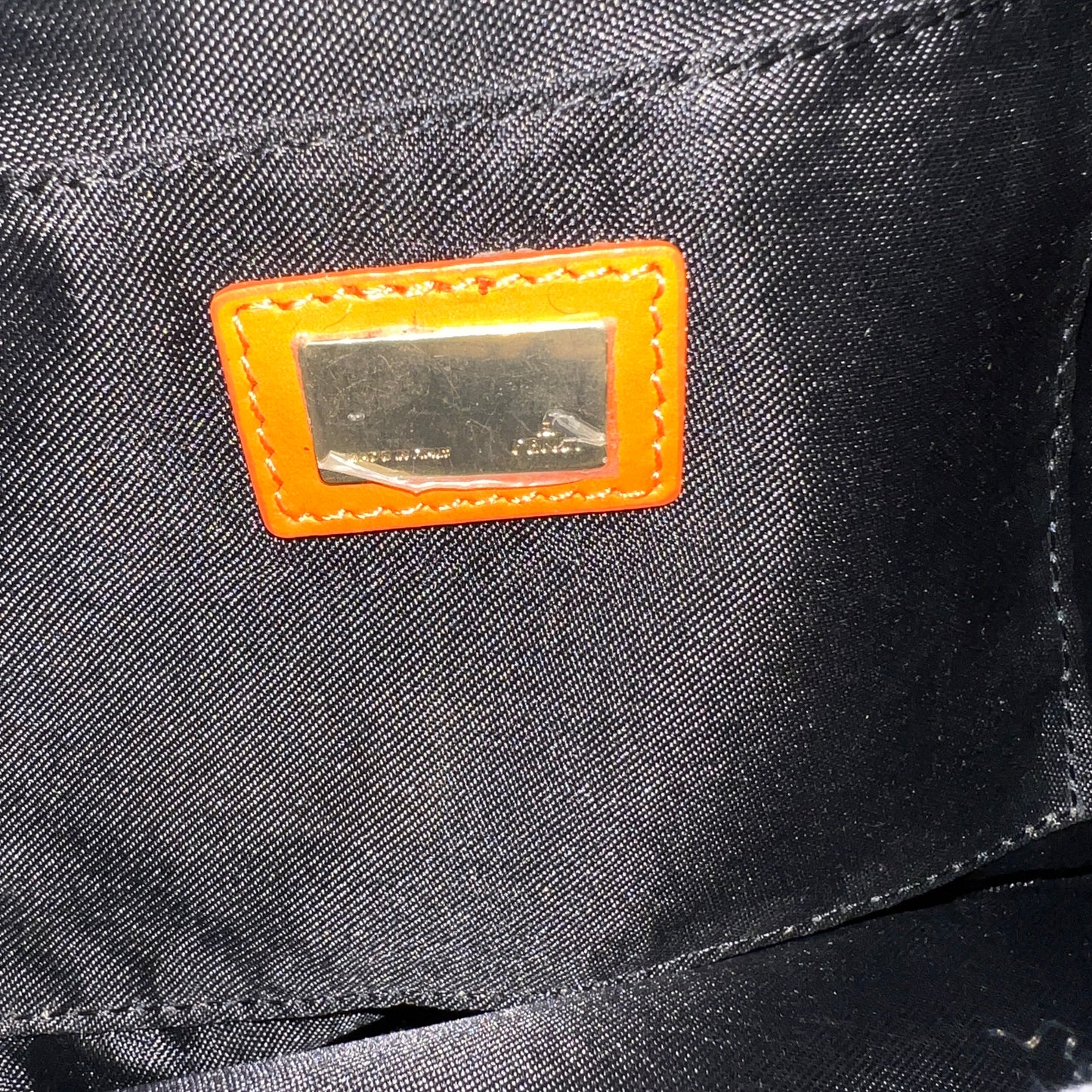 FENDI Mini Hobo Navy Orange Shoulder Bag (4021-11)