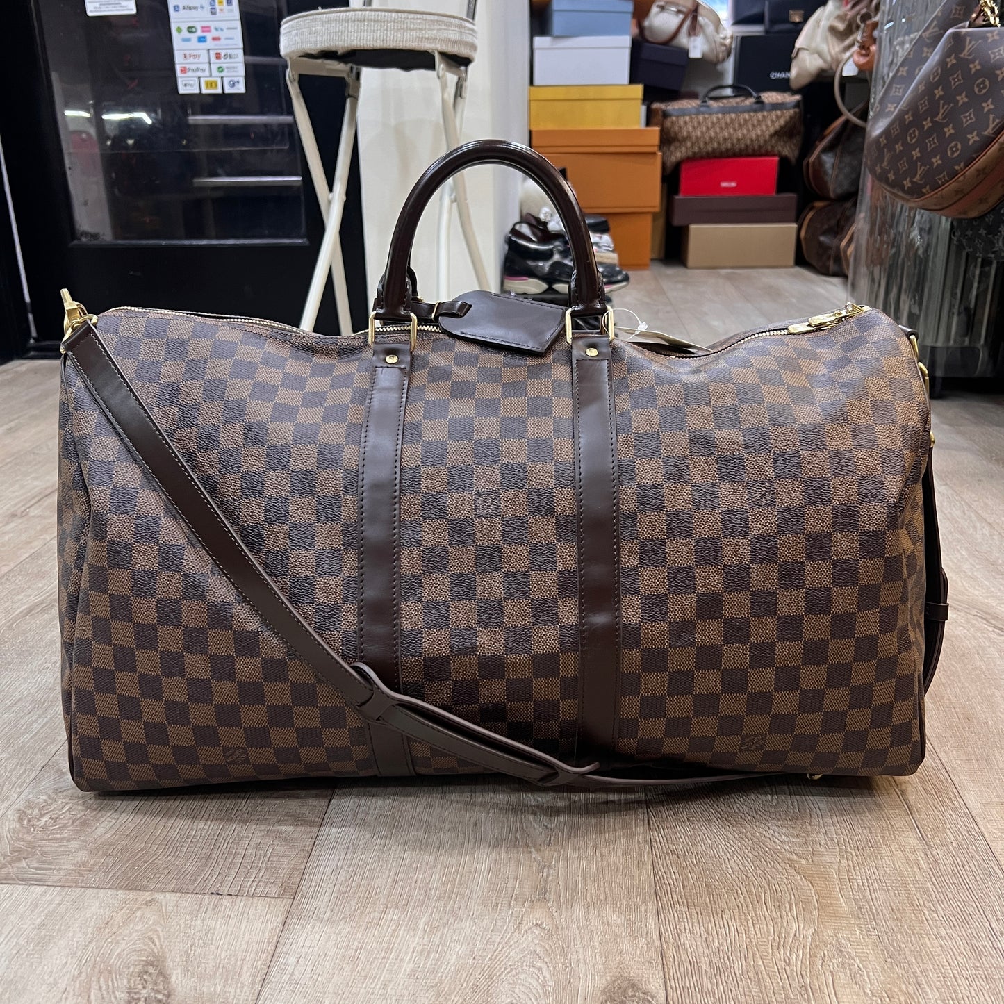 LOUIS VUITTON Damier Keepall 55cm