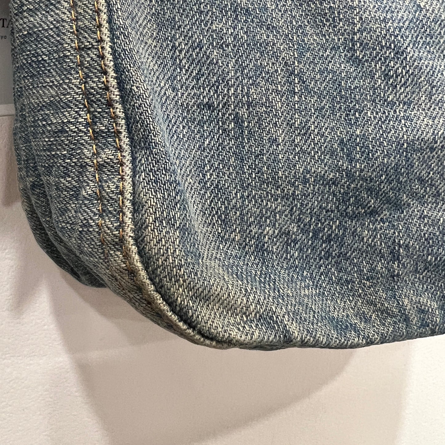 Fendi Mamma Baguette Denim Shoulder Bag