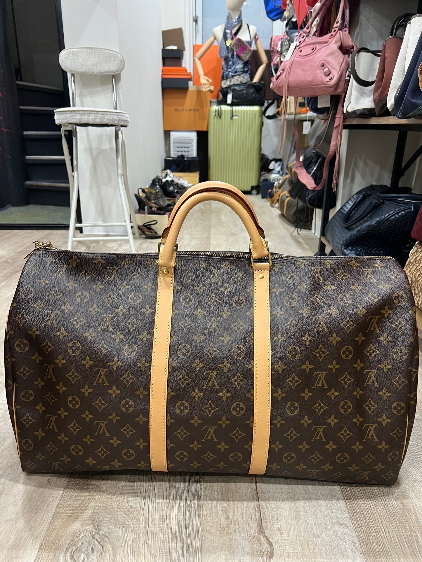 LOUIS VUITTON KEEPALL 55 (VACHETTA REPLACED)