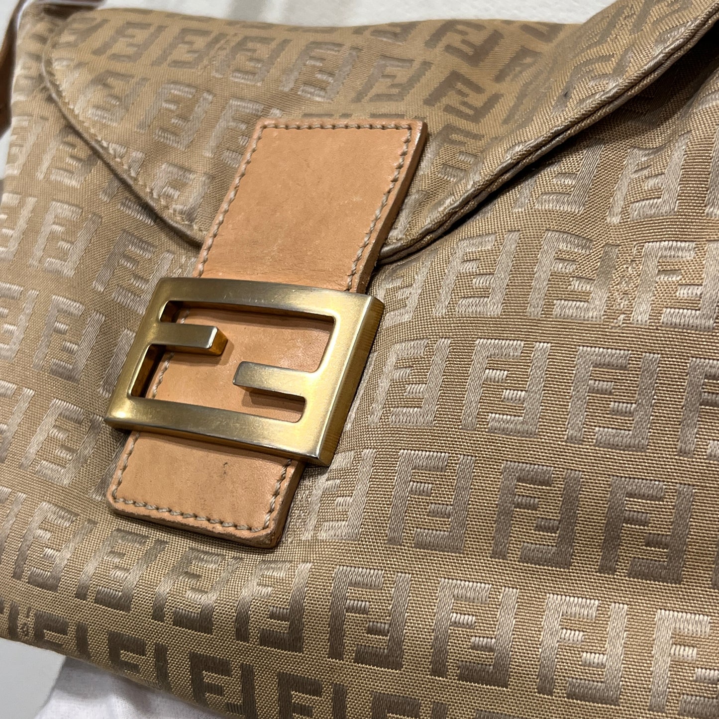 FENDI Mamma Baguette Double Flap