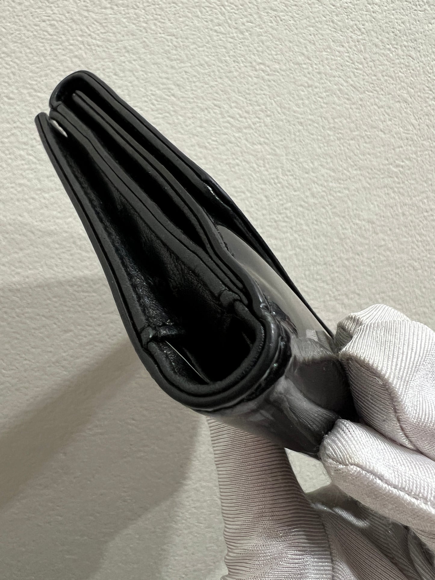 CHANEL Camellia Patent Leather