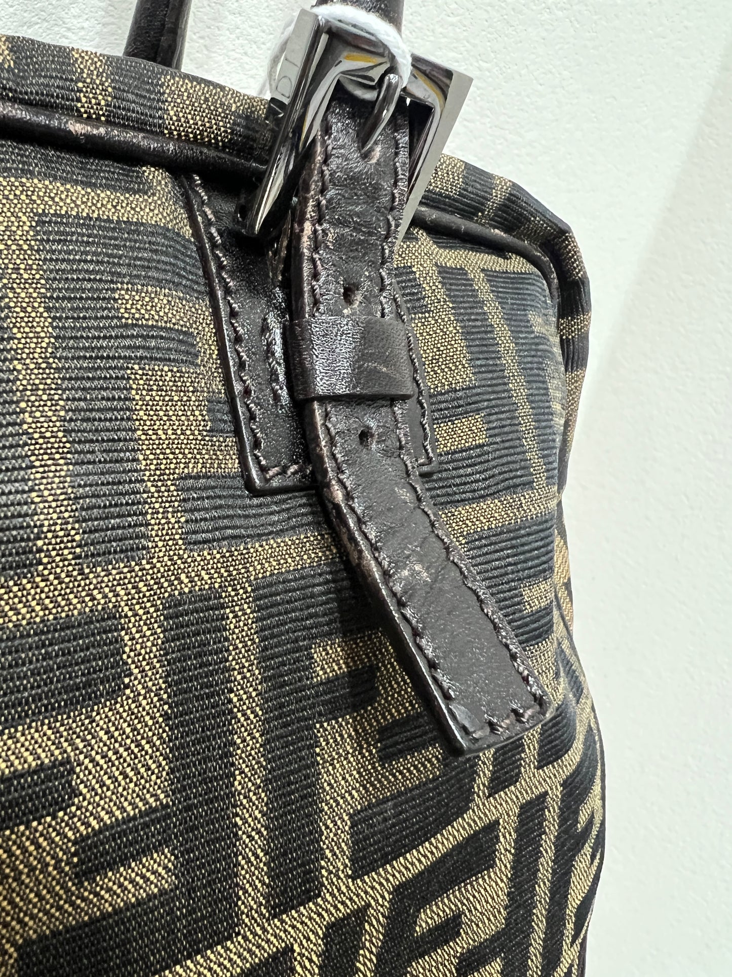 FENDI Tobacco Zucca Handbag