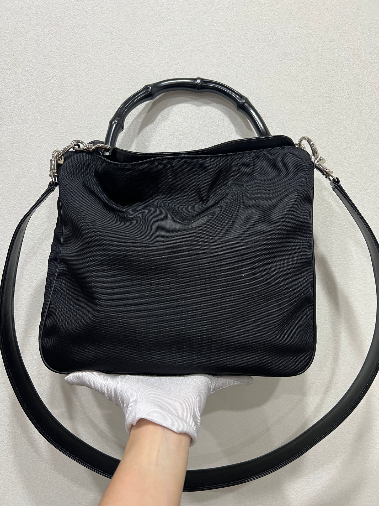 GUCCI Bamboo Handle Tote Bag