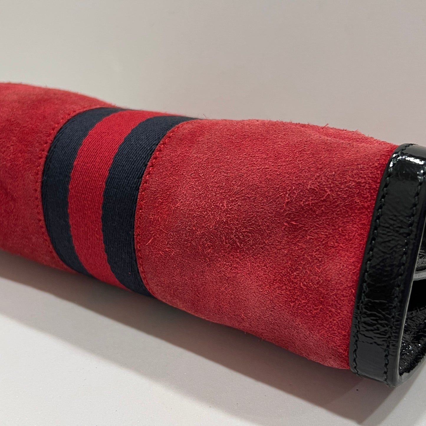 GUCCI Ophidia Chain Suede Small Shoulder Bag