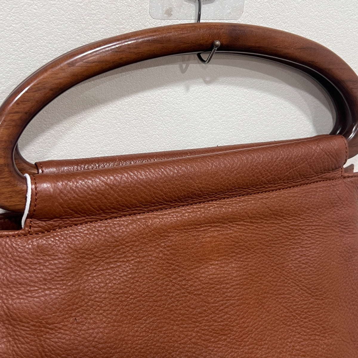 CHANEL Wood Handle Coco Mark Handbag