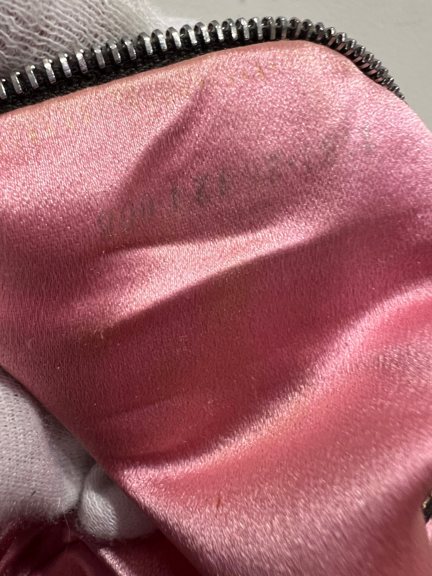 FENDI Baguette with Pink Logo Hardware