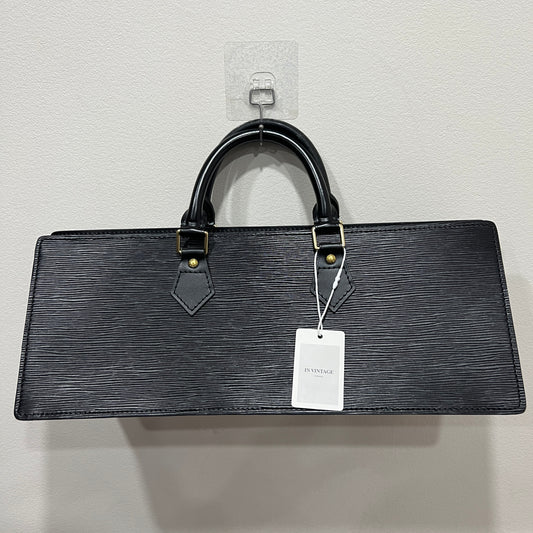 LOUIS VUITTON Epi Black Leather Tricot Triangle Bag