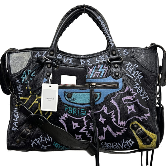 BALENCIAGA City Bag Medium Graffiti