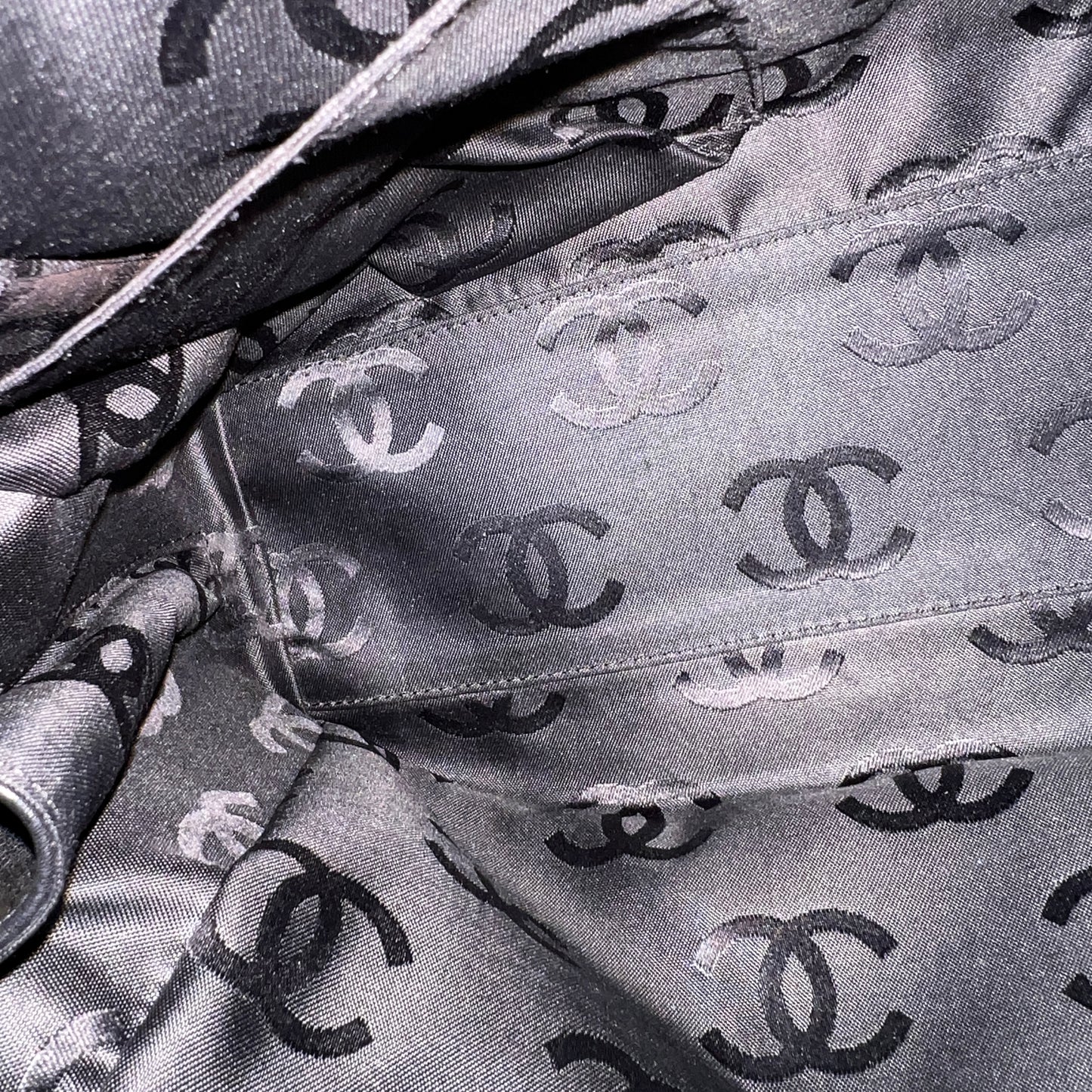 CHANEL Triple CC Bowling Black Handbag