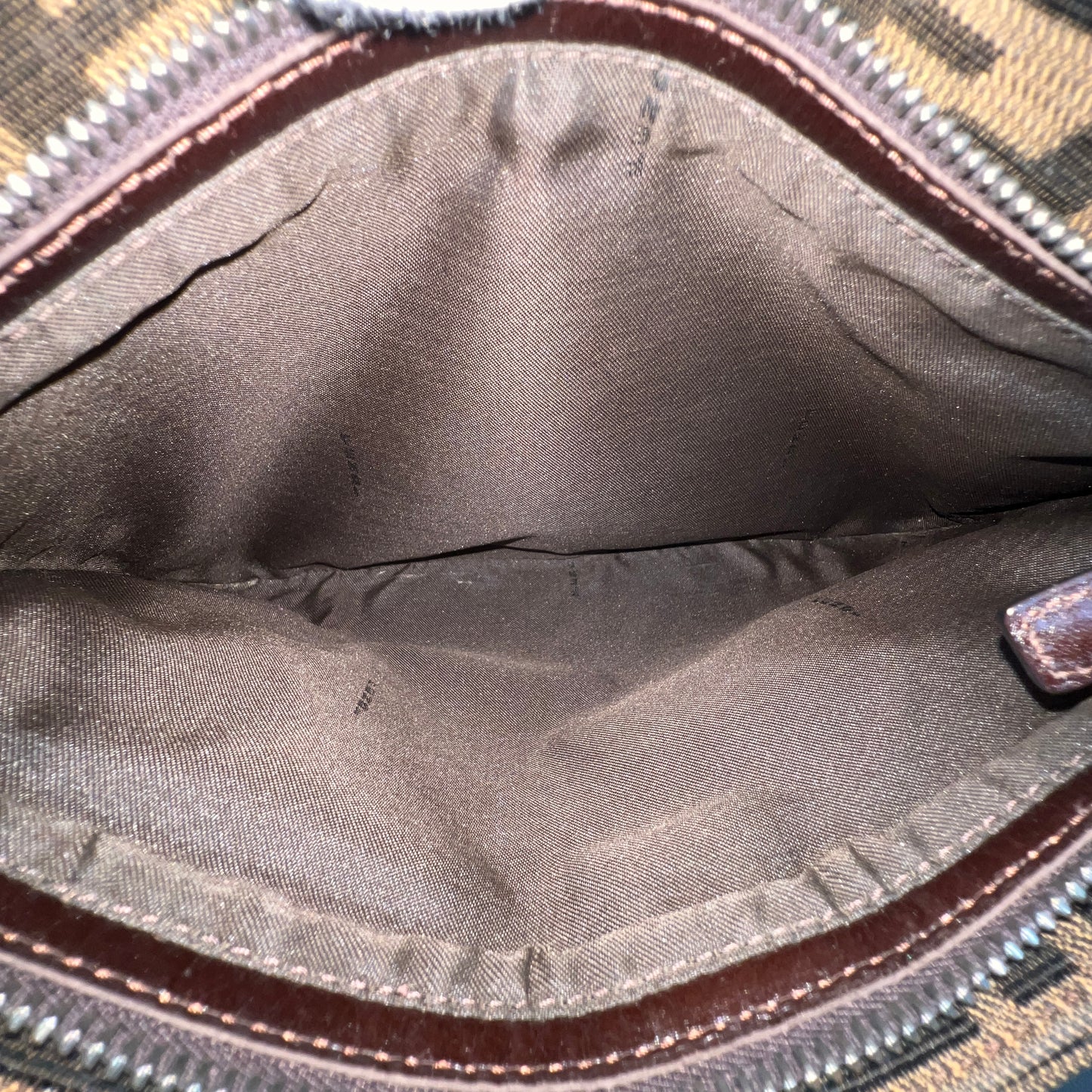 Fendi Zucca Canvas Shoulder Bag