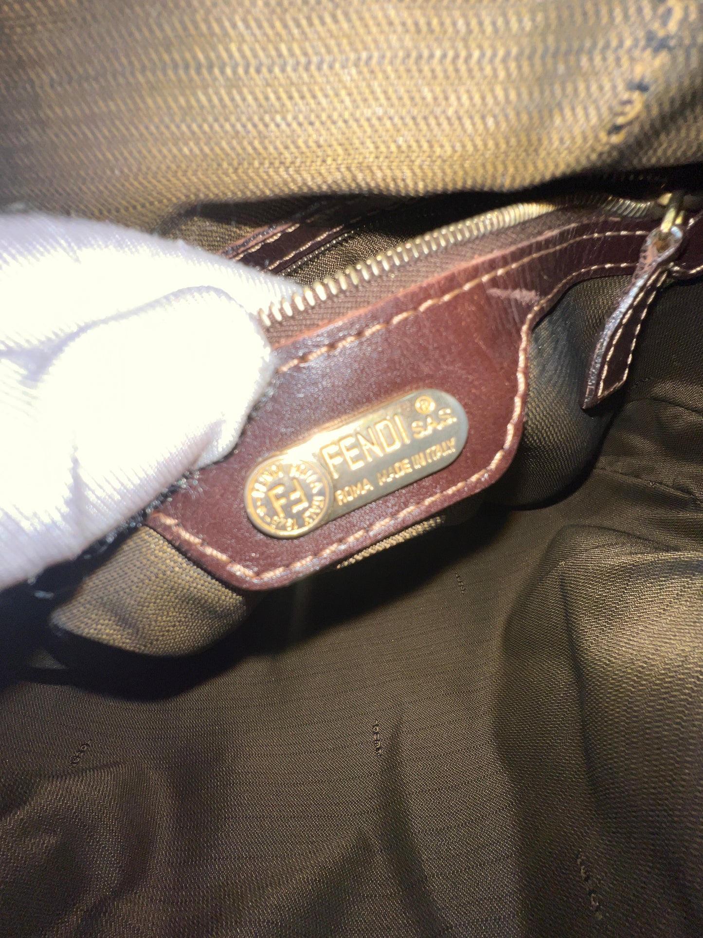 FENDI Century Zucca Shoulder Bag