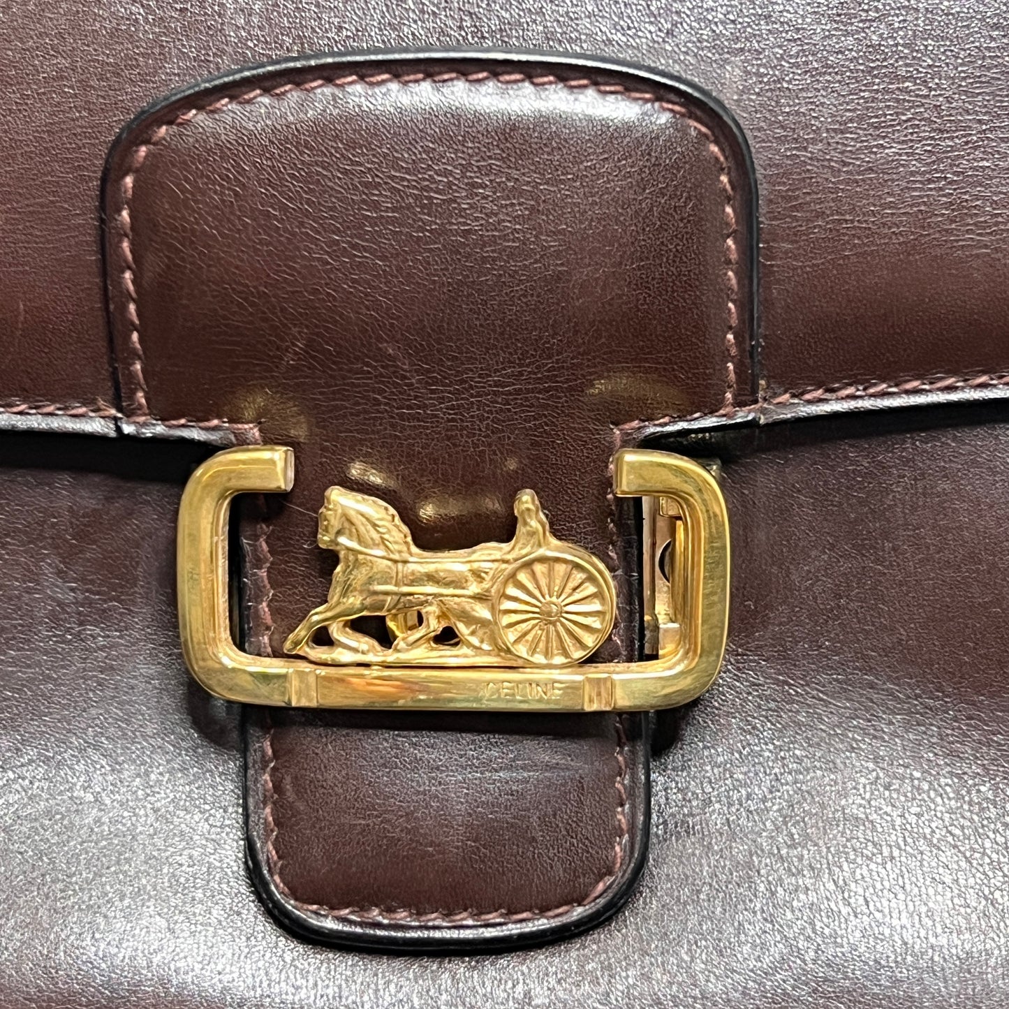 CELINE Carriage Shoulder Bag