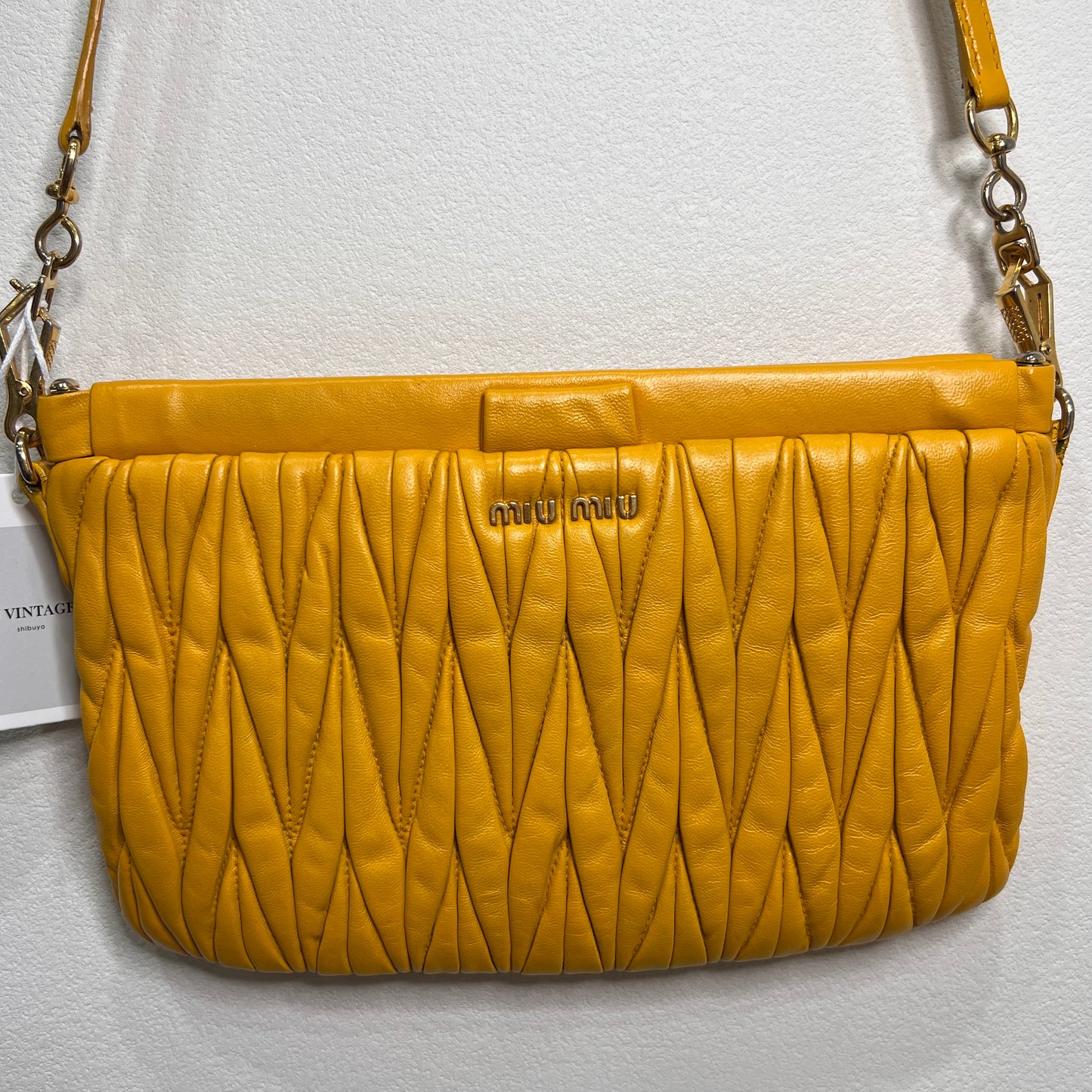 MIU MIU Metalasse Napa Leather Crossbody