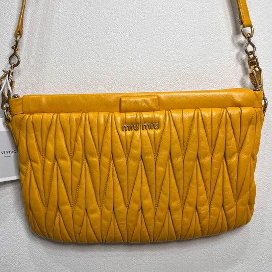 MIU MIU Metalasse Napa Leather Crossbody