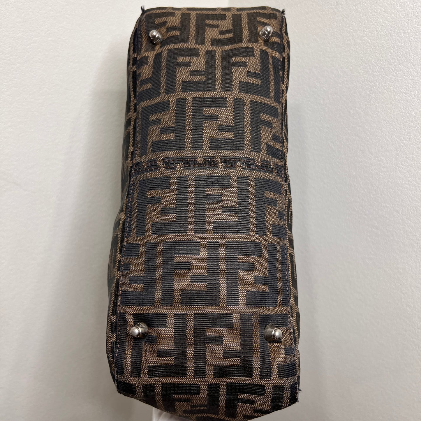 FENDI Zucca Canvas Handbag