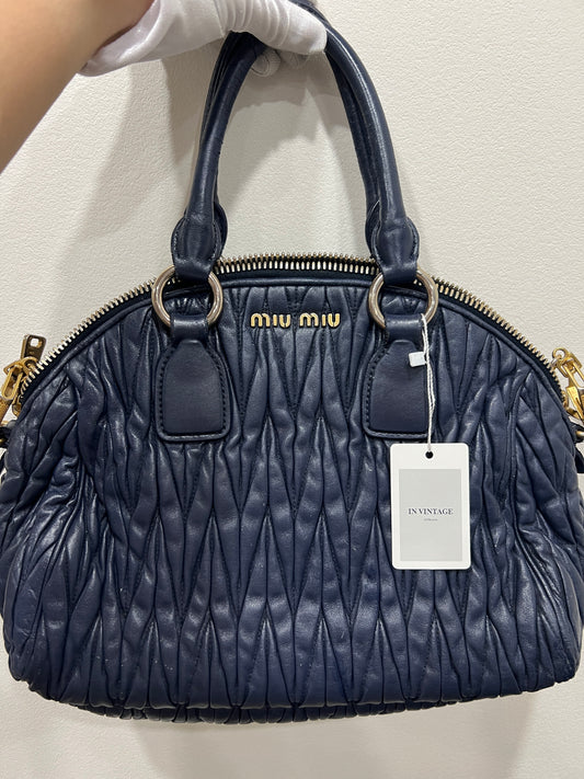 MIU MIU Matelasse Leather Handbag/Crossbody