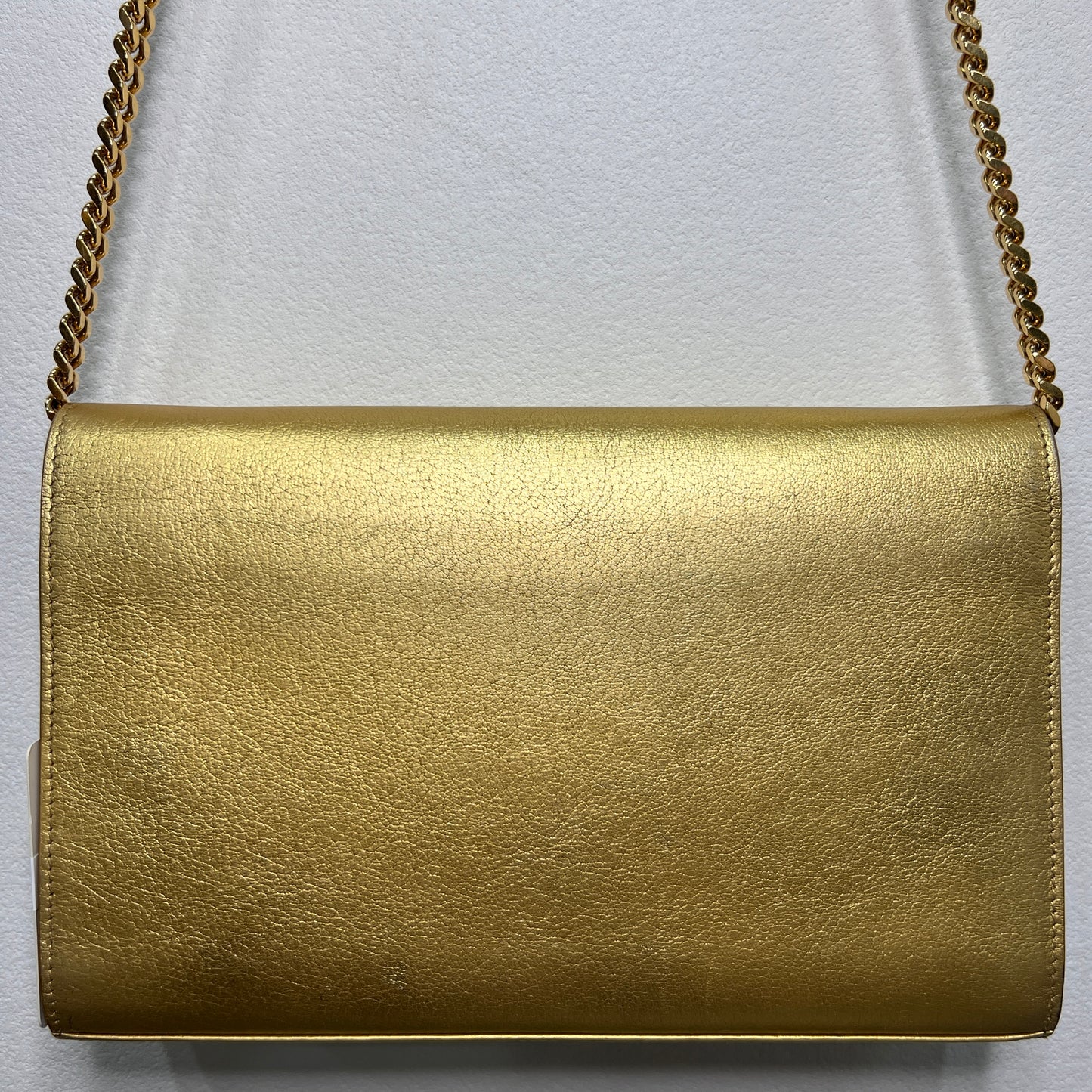 YSL Metallic Gold Leather