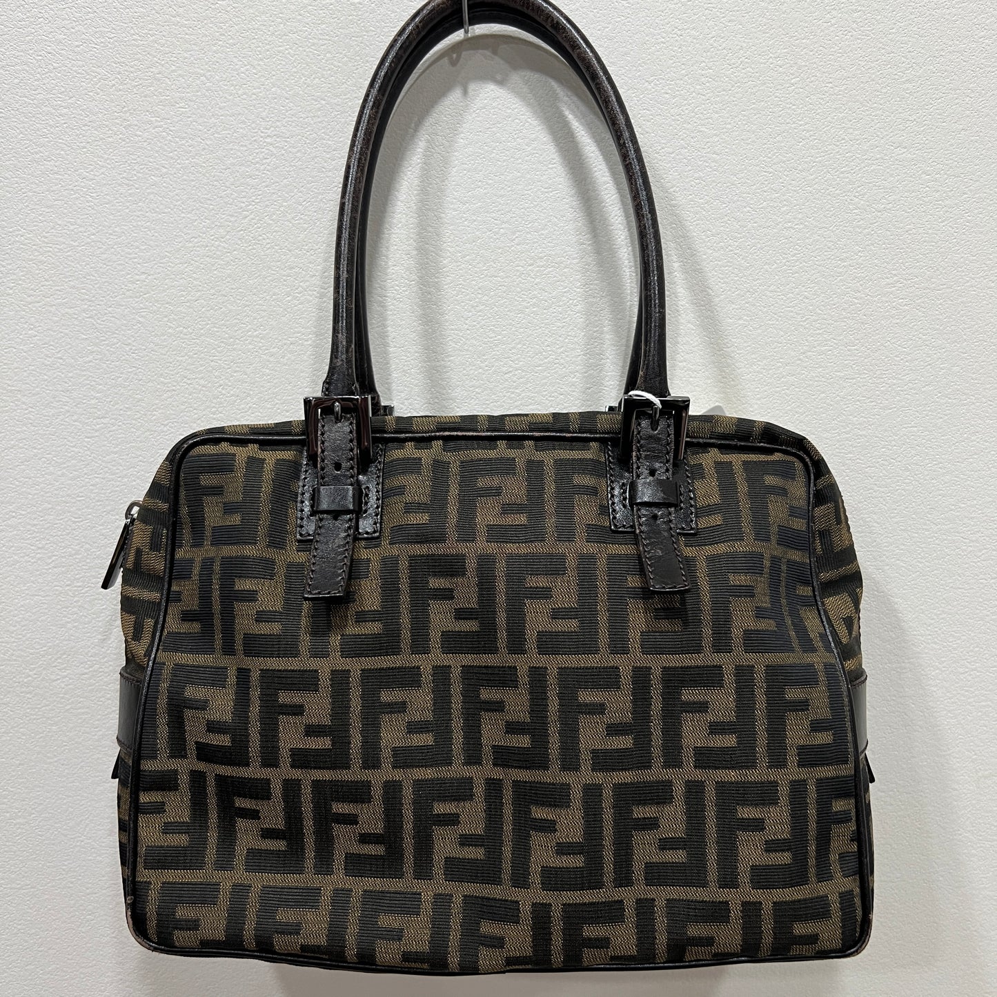 FENDI Tobacco Zucca Handbag