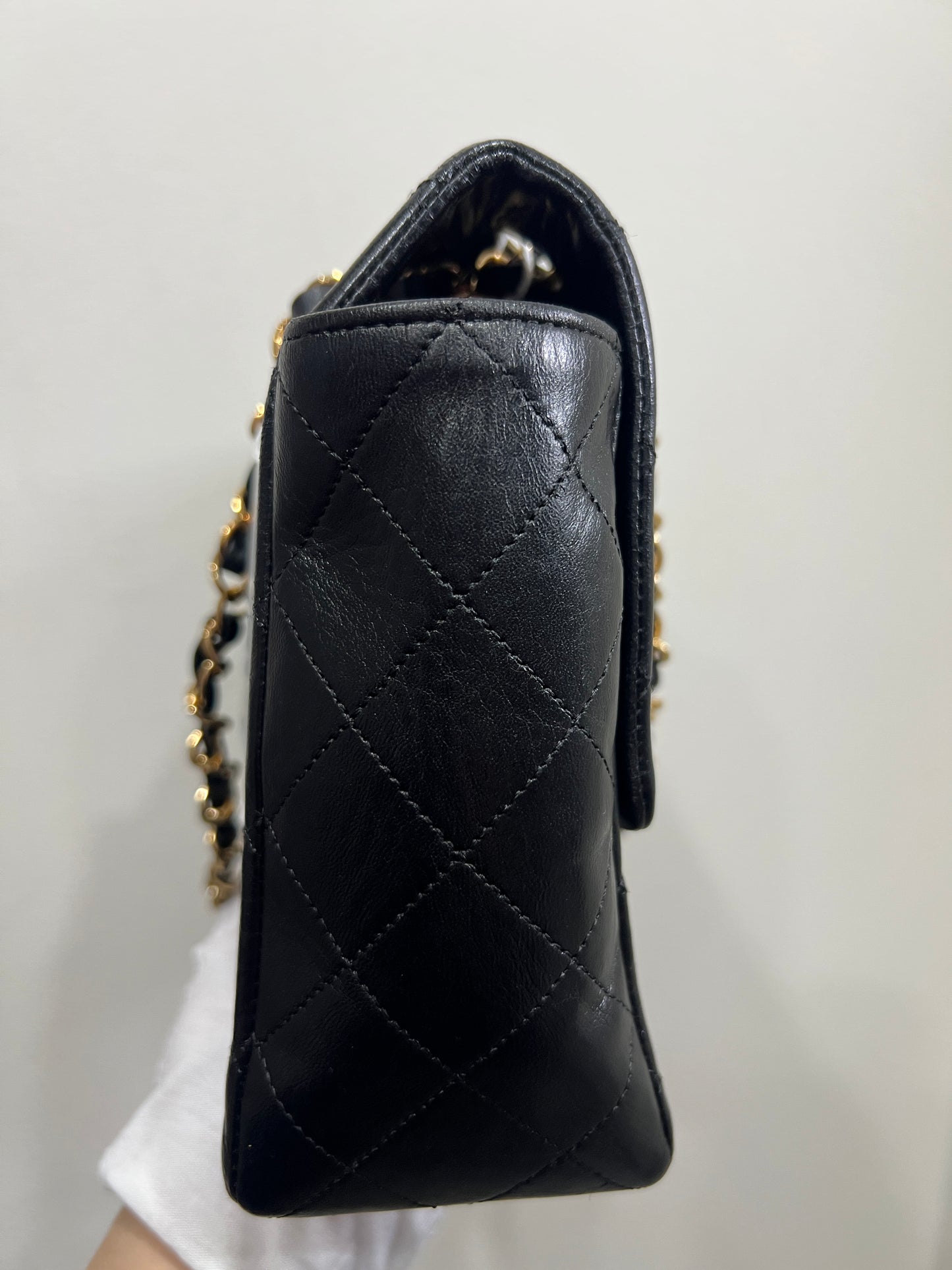 CHANEL Vintage Classic Flap with Wallet 24K gold 27cm