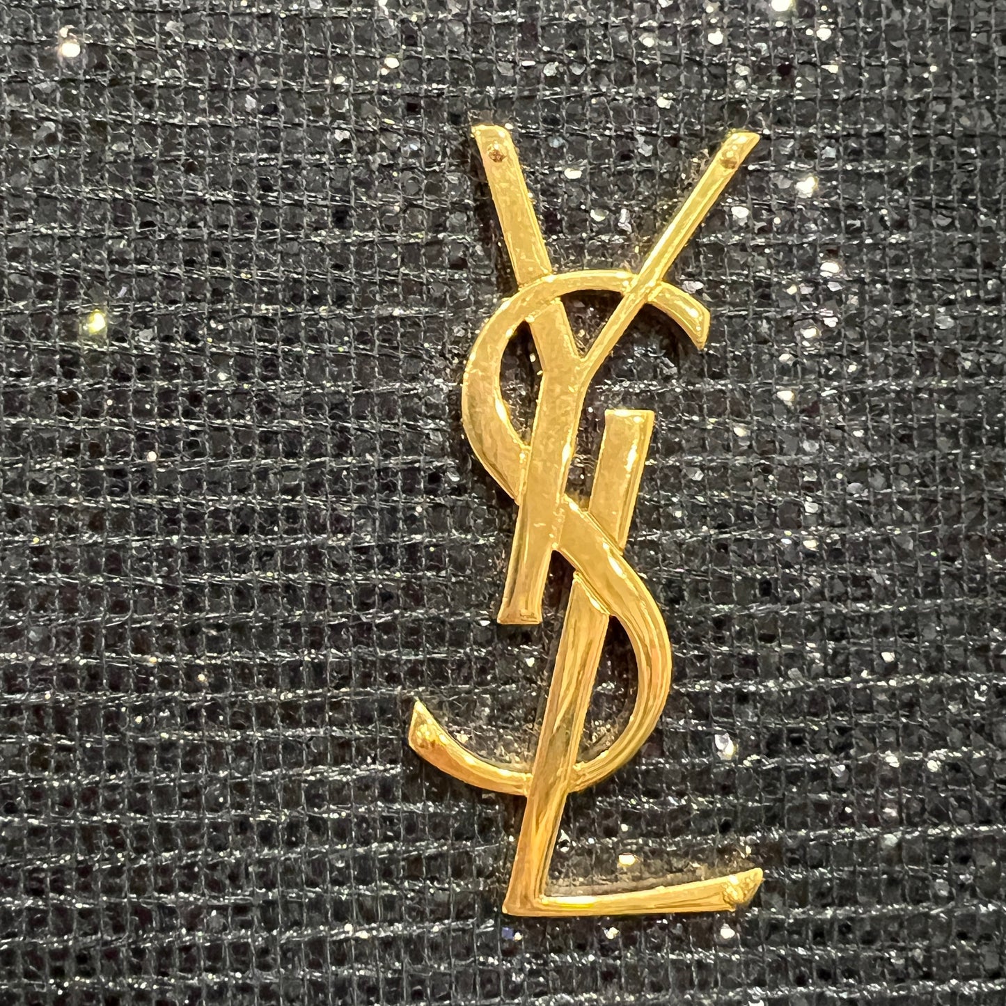 YSL Rare Kate Glitter Chain Wallet