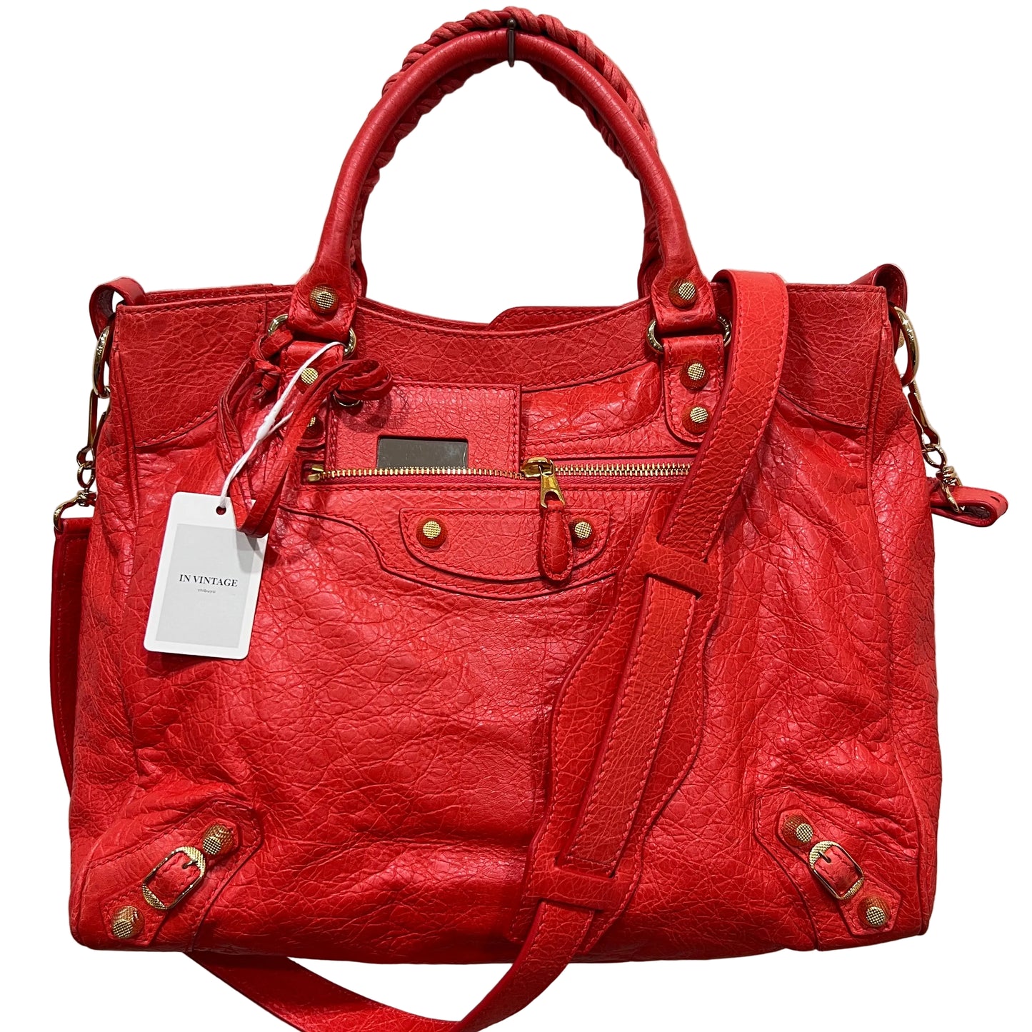 BALENCIAGA City Bag Red Orange Medium