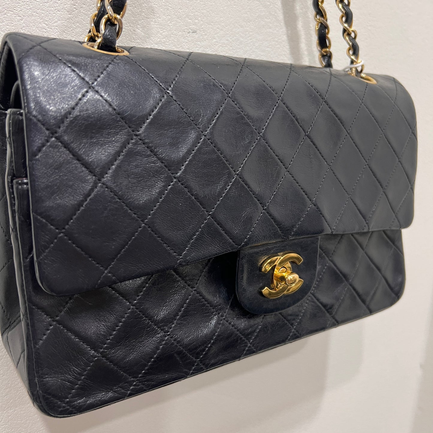 CHANEL Classic Double Flap 24k Gold 1991-1994