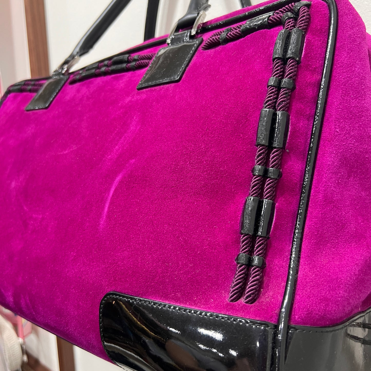 LOEWE Suede Fucshia Pink Amazona