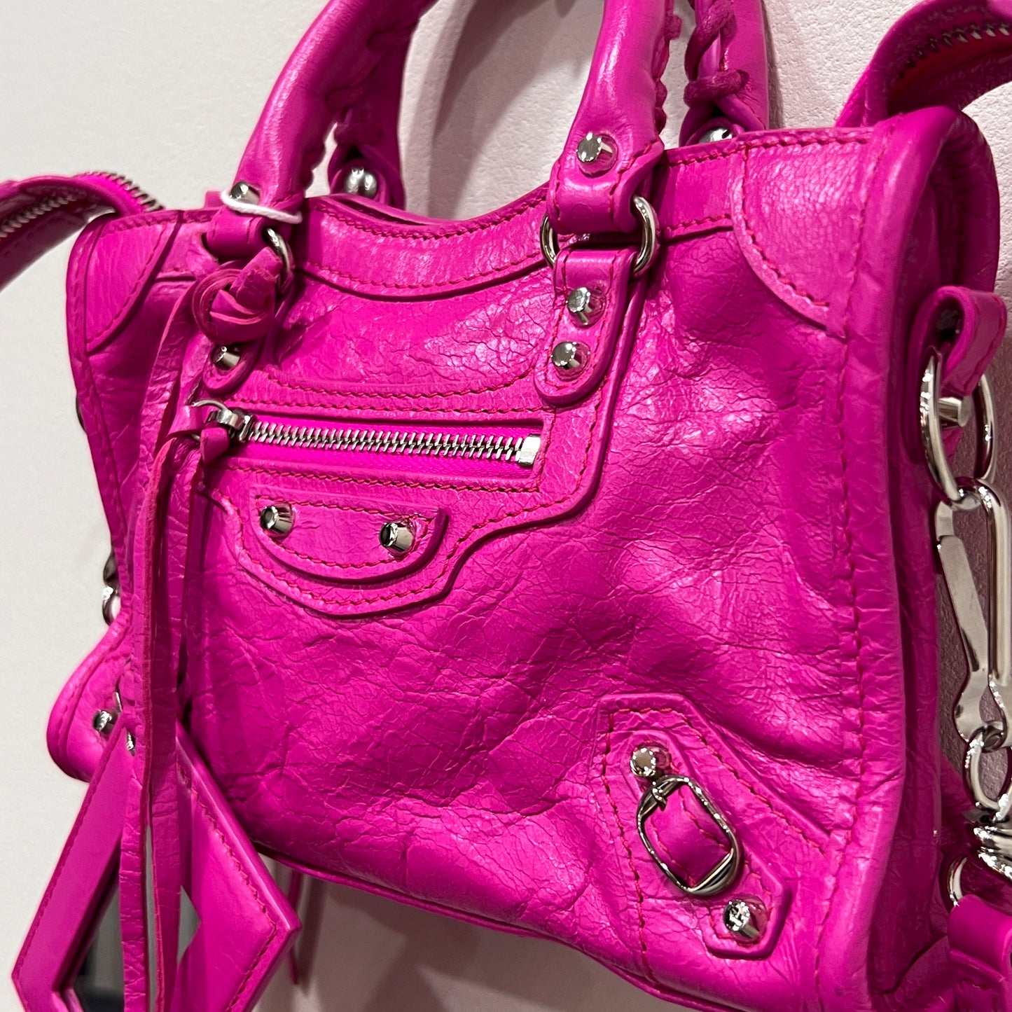 BALENCIAGA Le City Bag Mini in Hot Pink