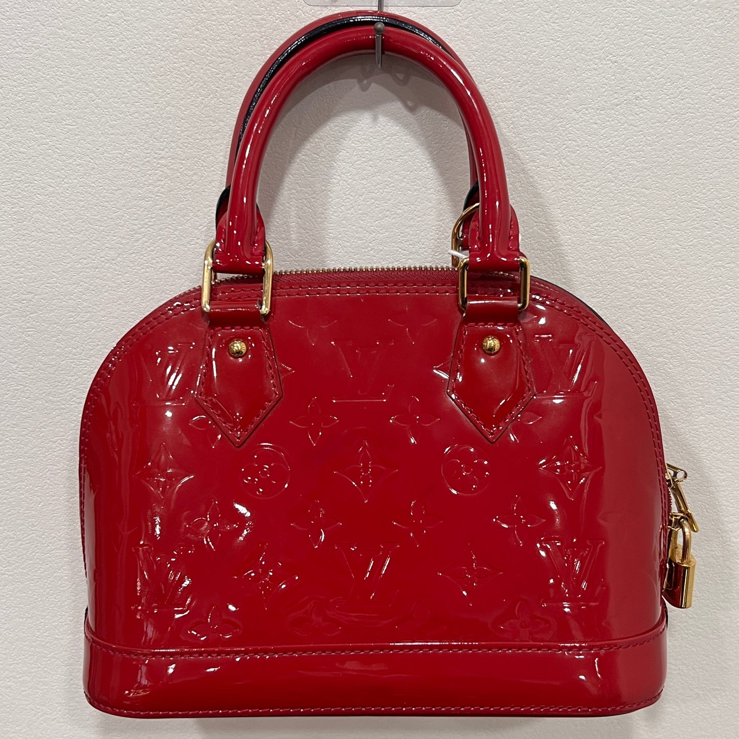 LOUIS VUITTON Red Alma BB