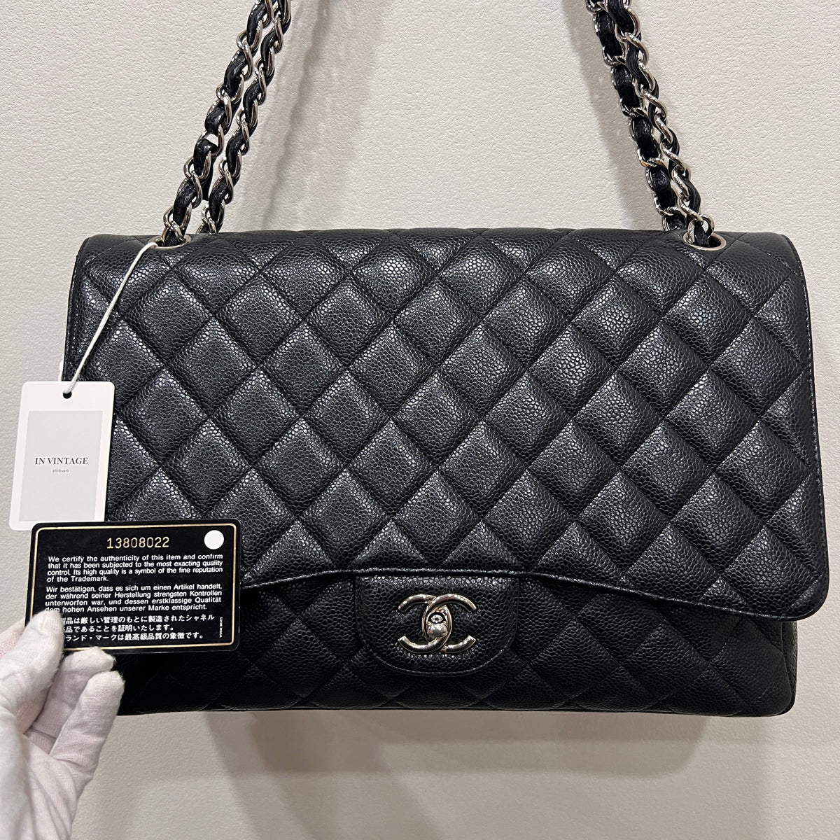 CHANEL Caviar Single Flap Jumbo