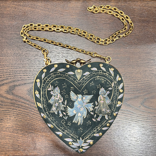 DIOR Rare Vintage Heart Chain Bag
