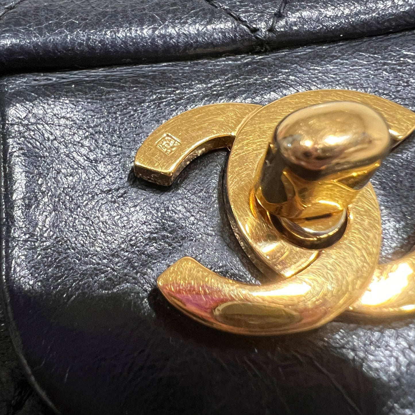 CHANEL Classic Double Flap 24k Gold 1991-1994