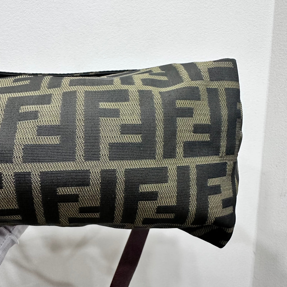 FENDI Vintage Zucca Shoulder Bag Messenger Style