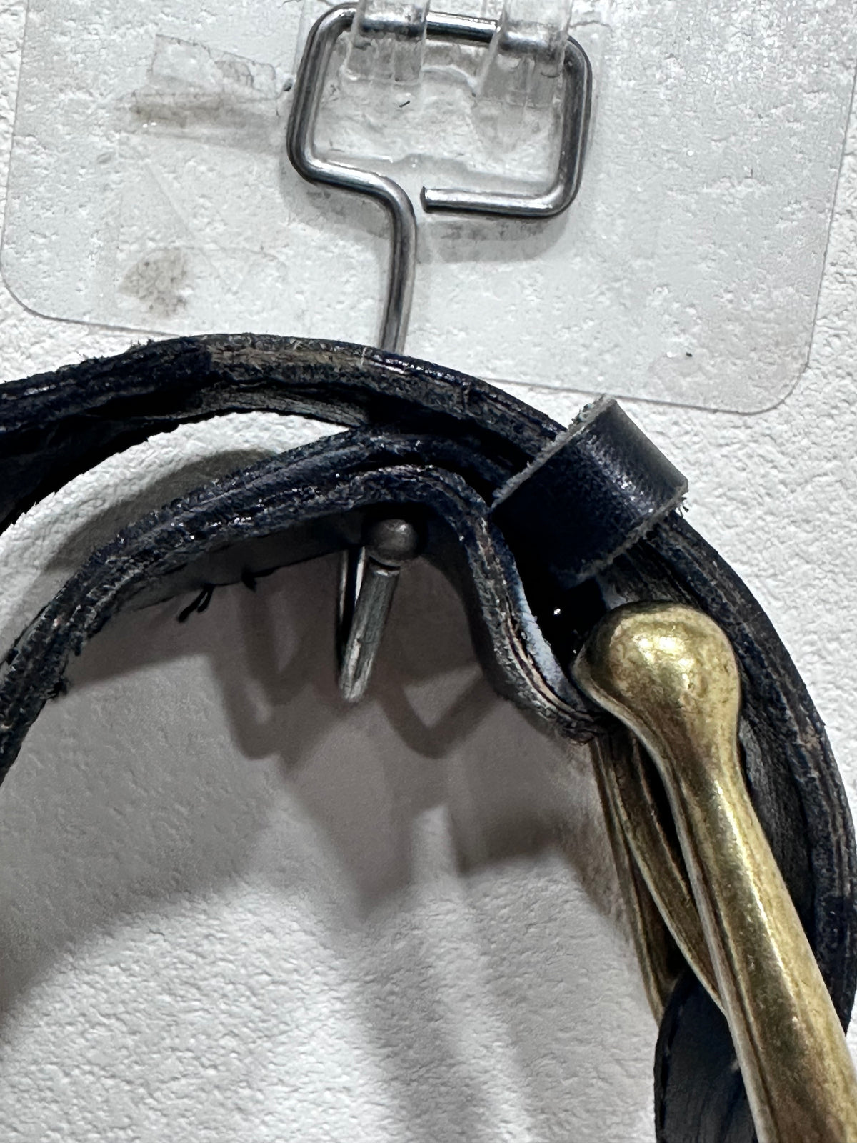 CELINE  Vintage Celine Horse Carriage Buckle Shoulder Bag in Dark leather with a Signature Gold-and-Silver Tone Sulky Horse-and-Carriage Front Clasp