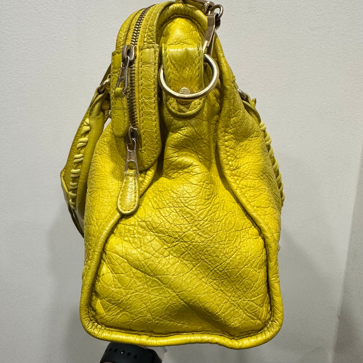 BALENCIAGA City Bag Medium Yellow Mustard