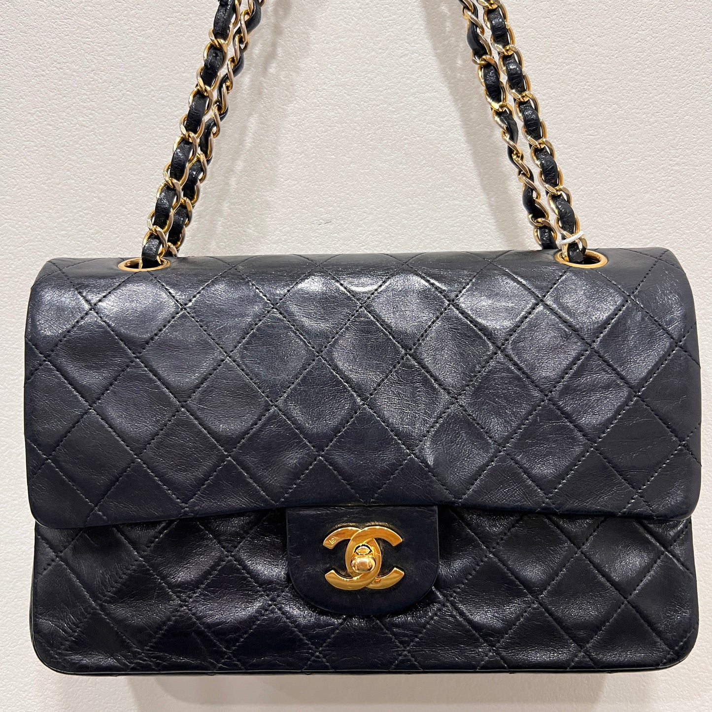 CHANEL Classic Double Flap 24k Gold 1991-1994